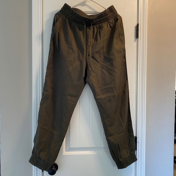 Women's High-Rise Ankle Jogger Pants - A New Day™ size M - army green - Picture 9 of 9
